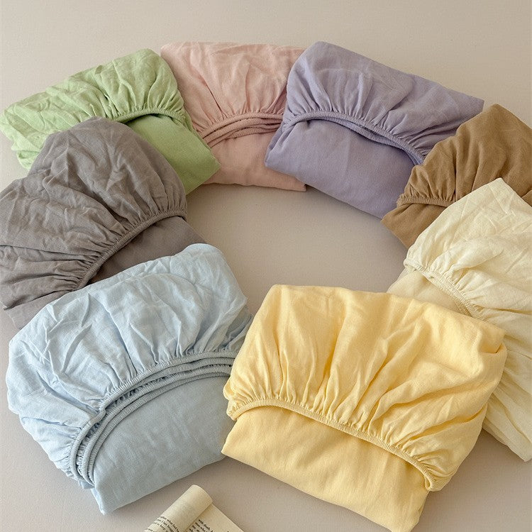 Drap de lit en coton-lin extra-doux de haute qualité