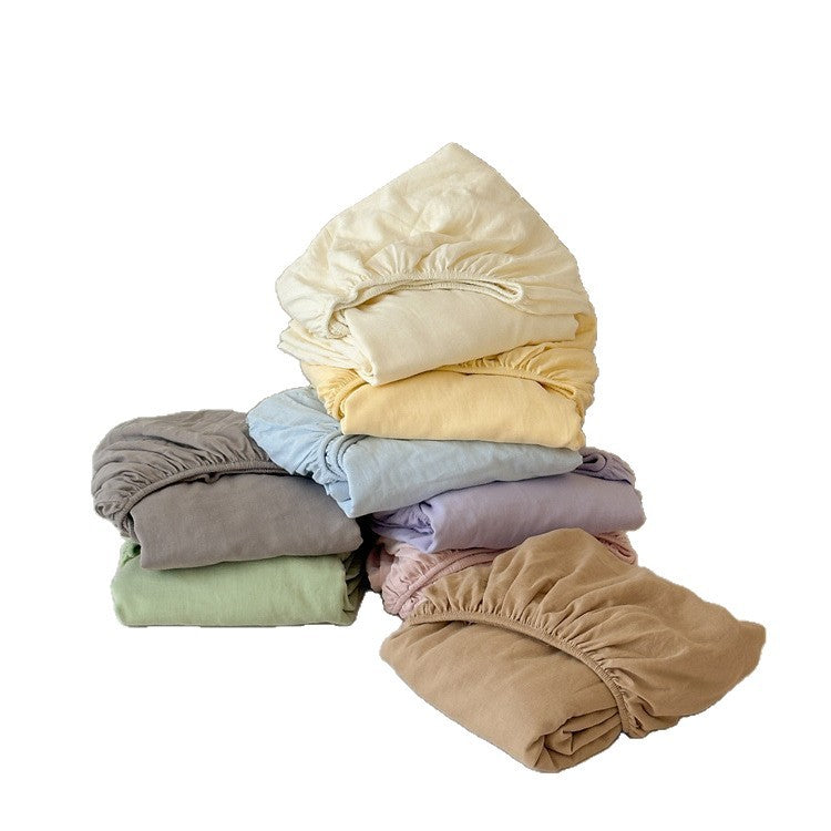Drap de lit en coton-lin extra-doux de haute qualité