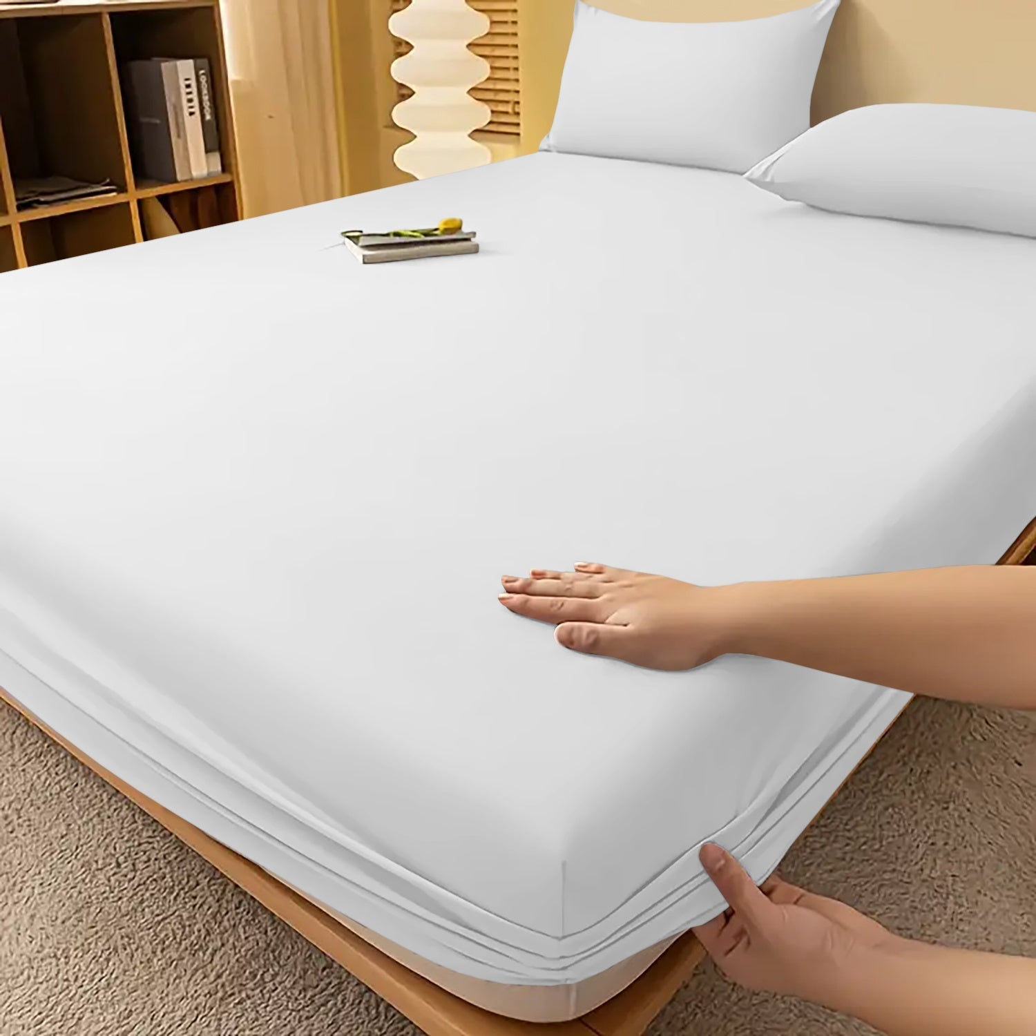 Drap-housse à bonnets profonds – Confort luxueux toutes saisons