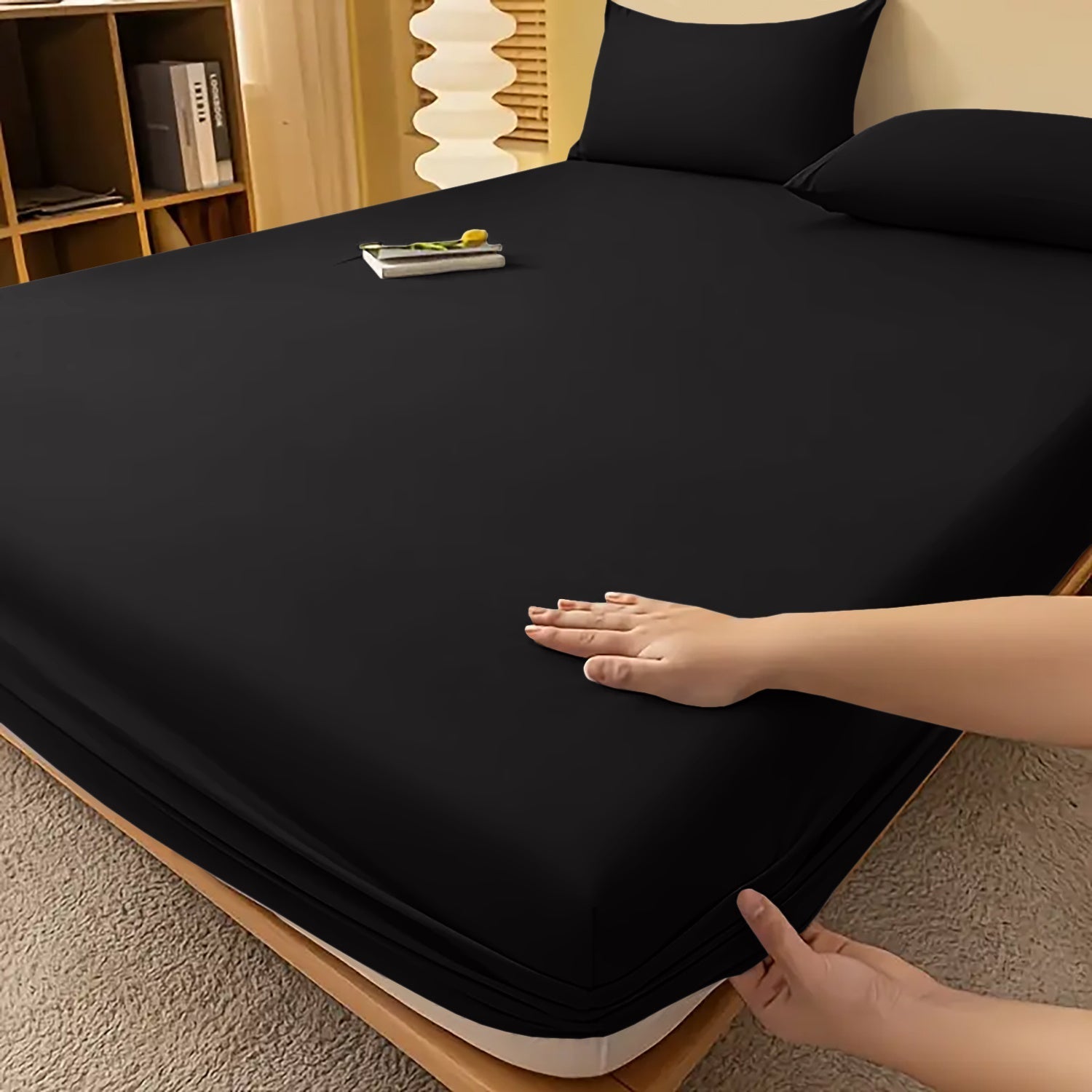 Drap-housse à bonnets profonds – Confort luxueux toutes saisons