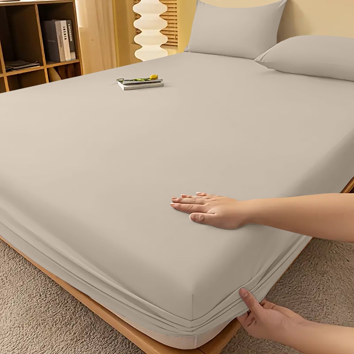 Drap-housse à bonnets profonds – Confort luxueux toutes saisons