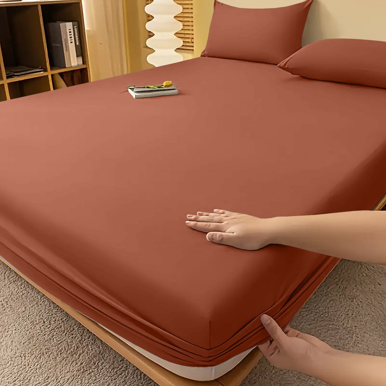 Drap-housse à bonnets profonds – Confort luxueux toutes saisons