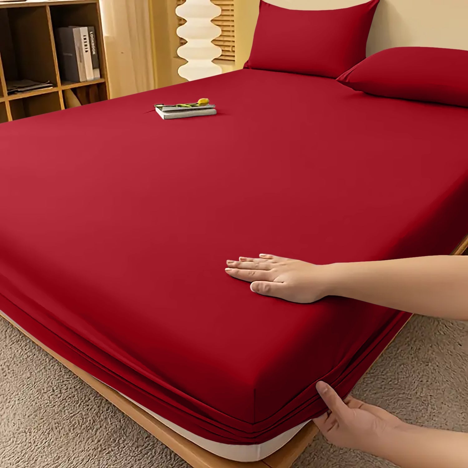 Drap-housse à bonnets profonds – Confort luxueux toutes saisons