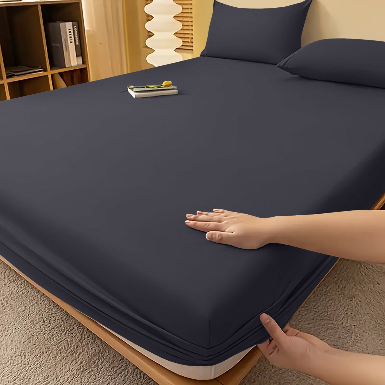 Drap-housse à bonnets profonds – Confort luxueux toutes saisons