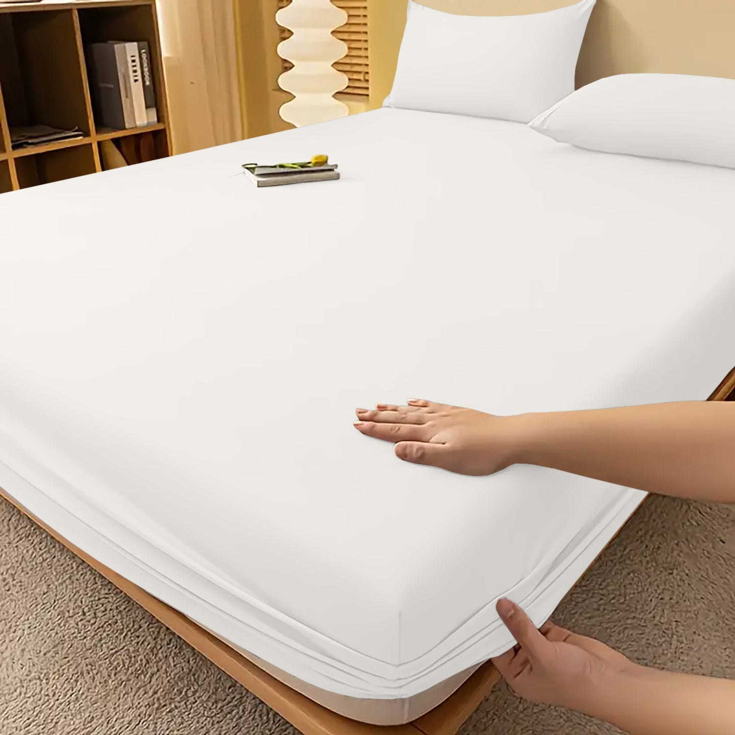 Drap-housse à bonnets profonds – Confort luxueux toutes saisons