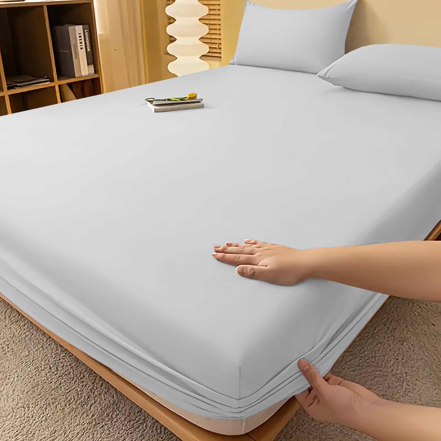 Drap-housse à bonnets profonds – Confort luxueux toutes saisons