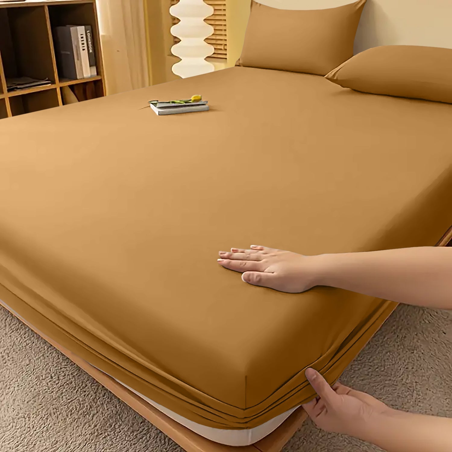Drap-housse à bonnets profonds – Confort luxueux toutes saisons