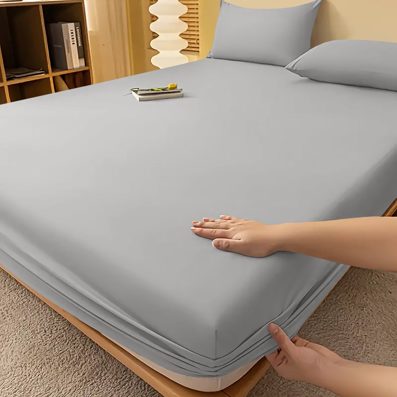 Drap-housse à bonnets profonds – Confort luxueux toutes saisons