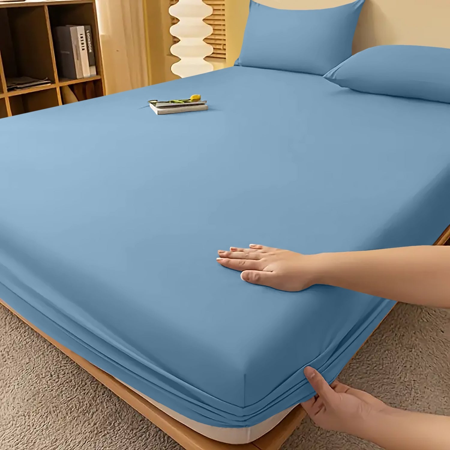 Drap-housse à bonnets profonds – Confort luxueux toutes saisons