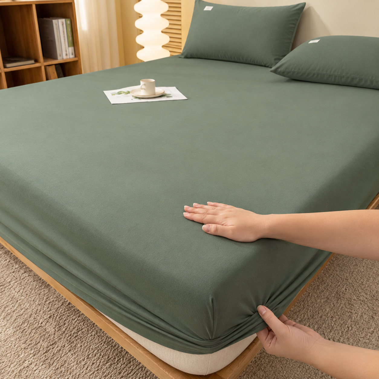 Drap-housse à bonnets profonds – Confort luxueux toutes saisons