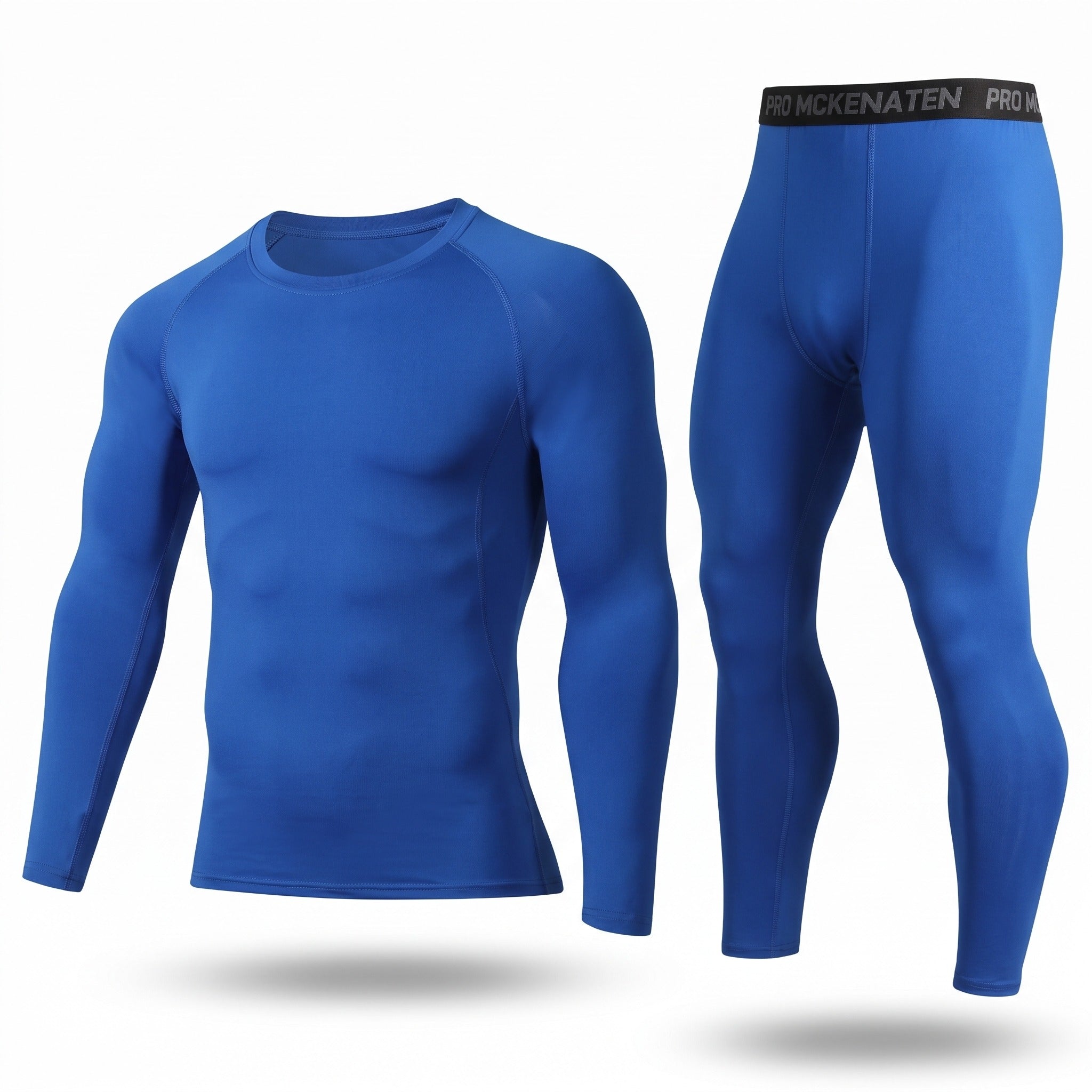 Ensemble de sous-vêtements thermiques 2 pièces extensibles haut et leggings unisexe