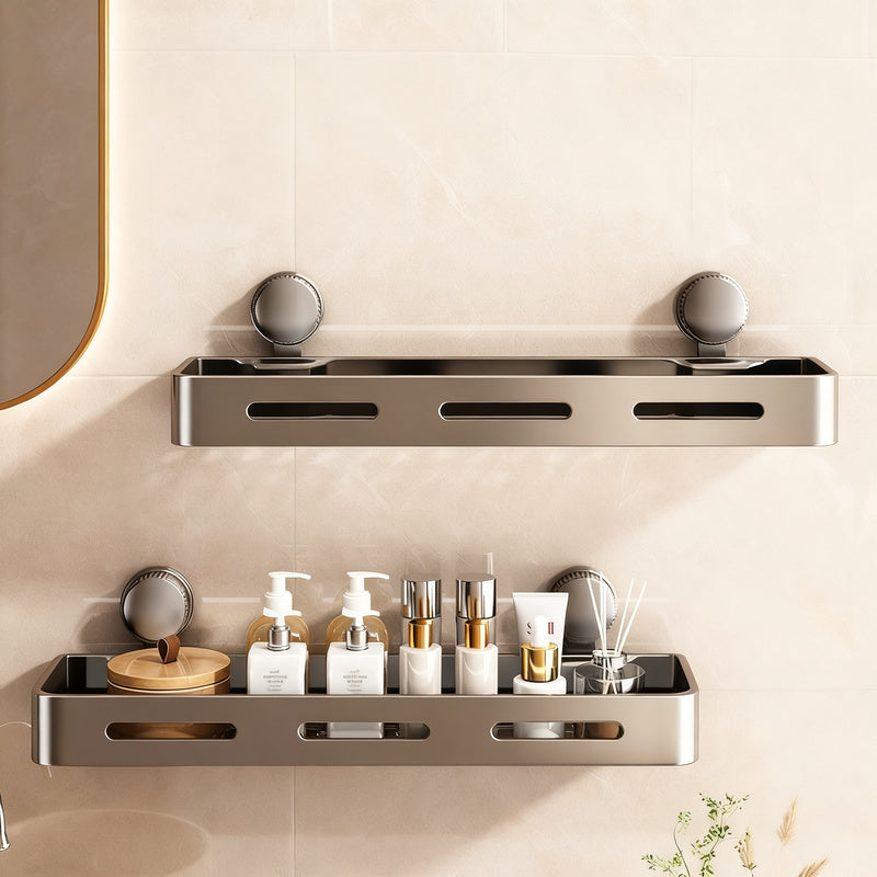 Étagère de salle de bain à ventouses, fixation murale