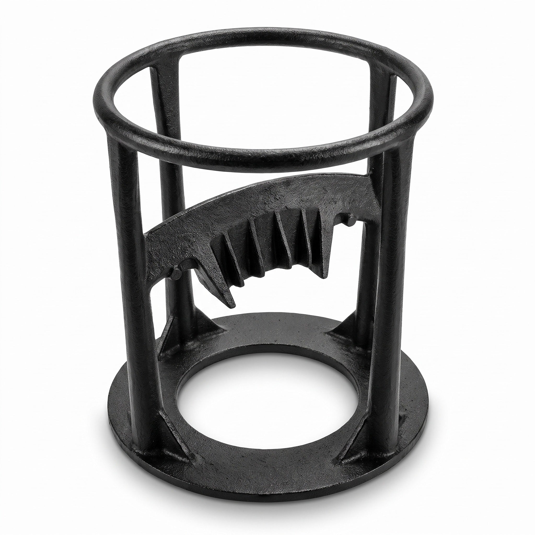 Fendeur de bûches en fonte avec cage de sécurité pour petit bois