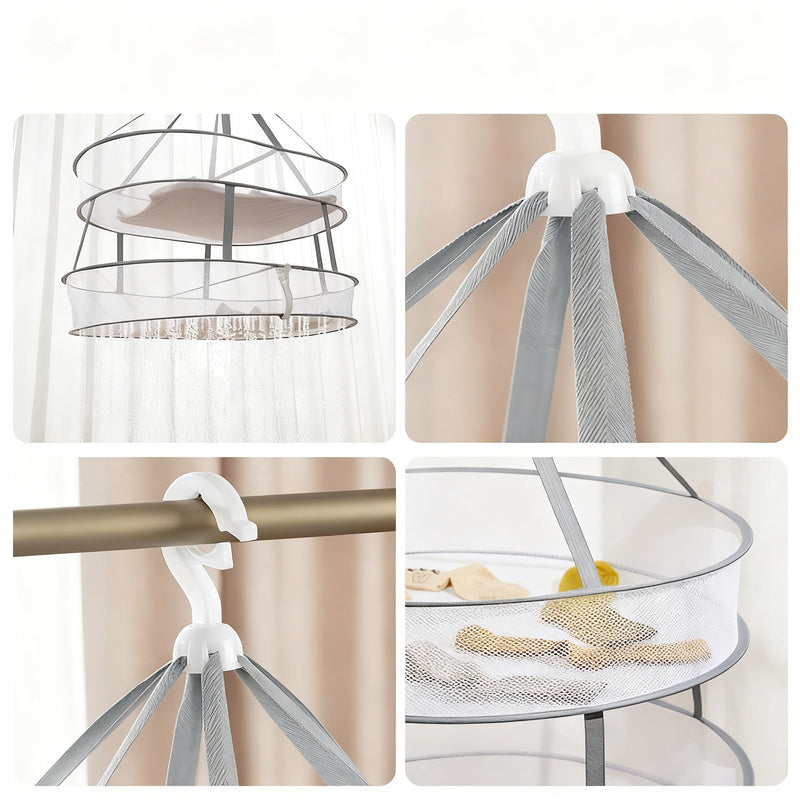 Filets de séchage multicouches avec rebord