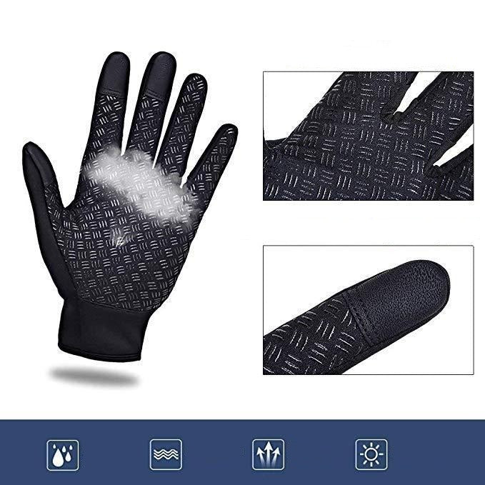 Gants thermiques imperméables coupe-vent avec bouts tactiles