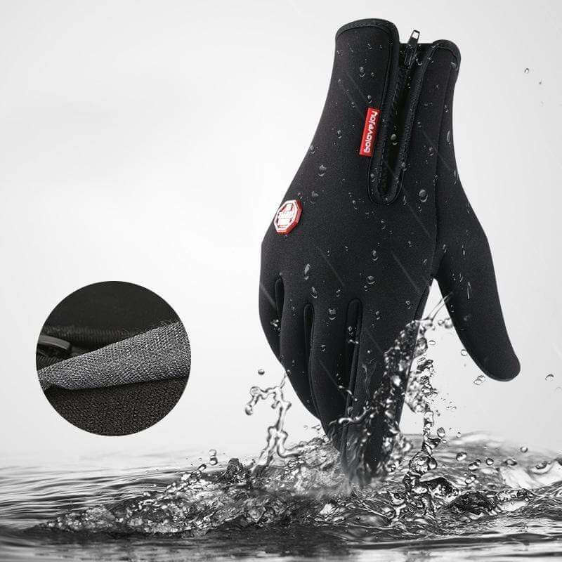 Gants thermiques imperméables coupe-vent avec bouts tactiles