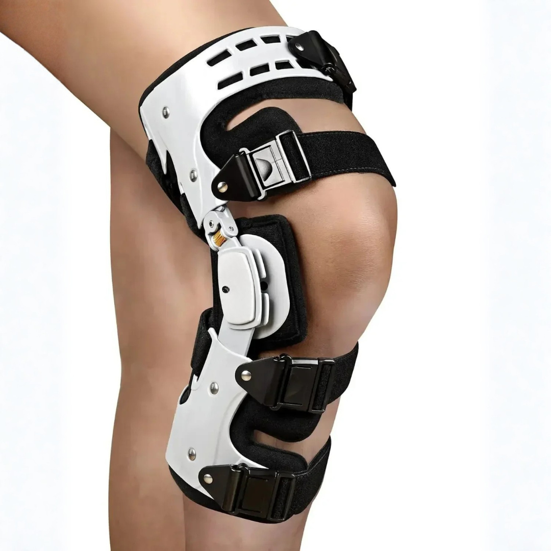 Genouillère de décharge avec stabilisation réglable, gauche ou droite, taille unique – ArthroGuard