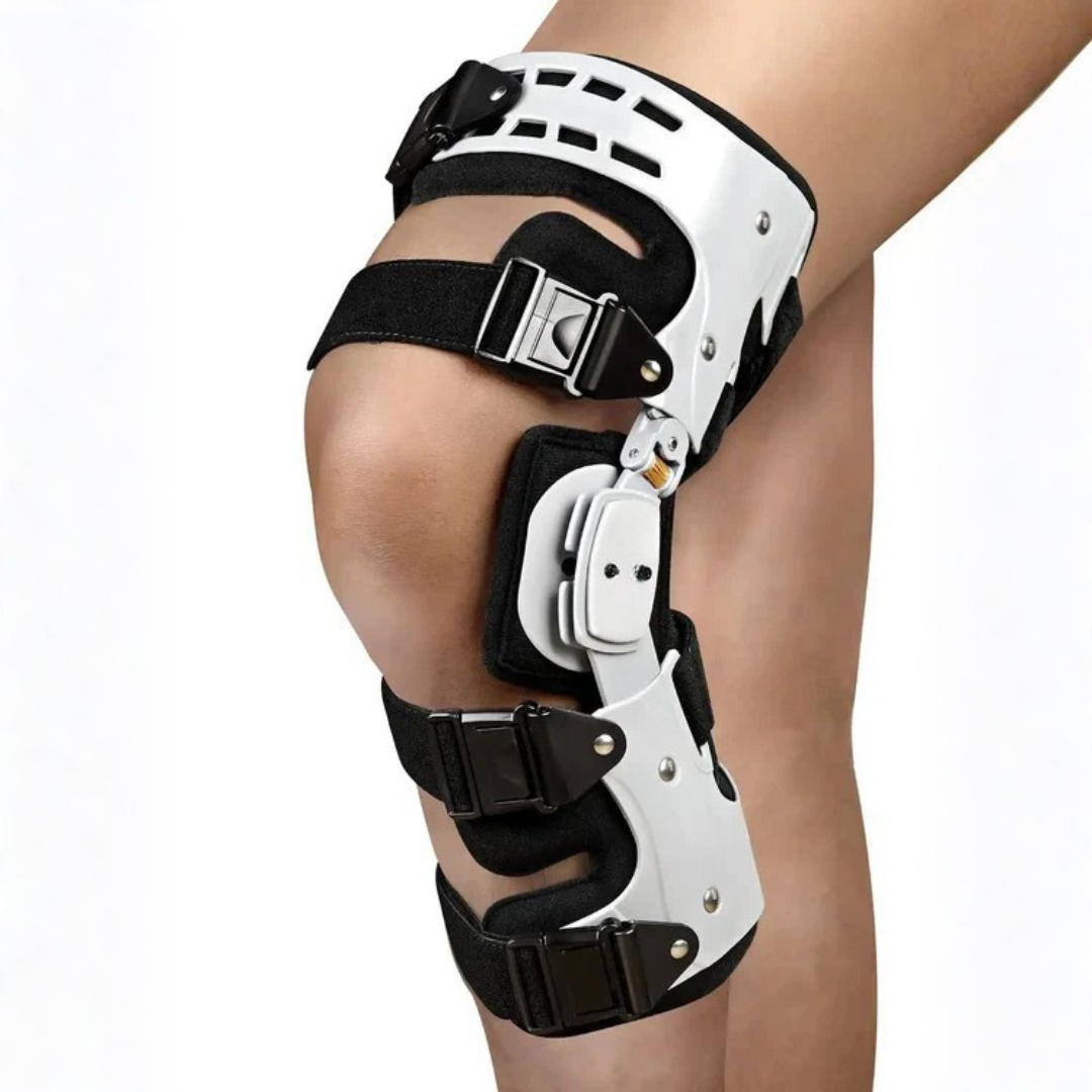 Genouillère de décharge avec stabilisation réglable, gauche ou droite, taille unique – ArthroGuard