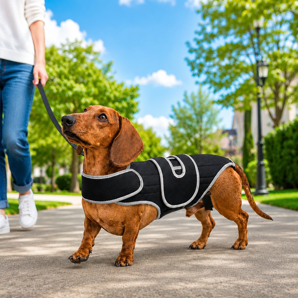 Gilet de soutien dorsal ajustable et respirant (races à dos long)