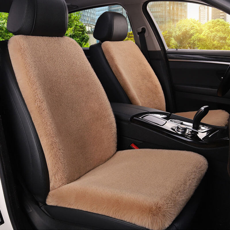 Housse de siège auto universelle en peluche pour animaux et propriétaires