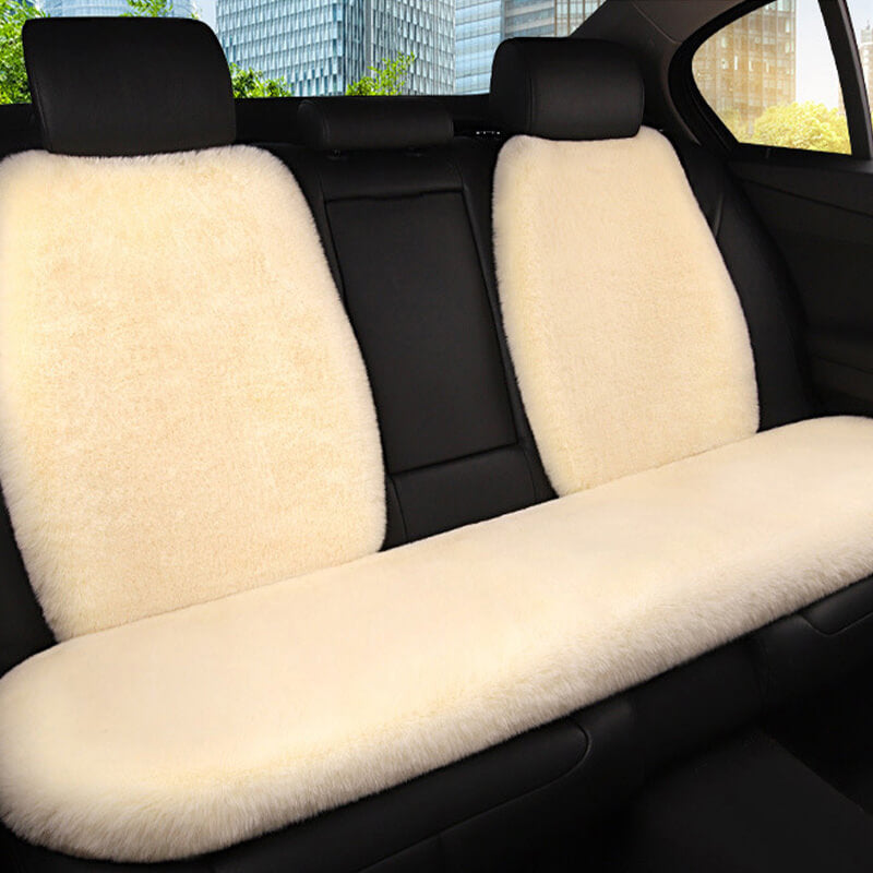 Housse de siège auto universelle en peluche pour animaux et propriétaires