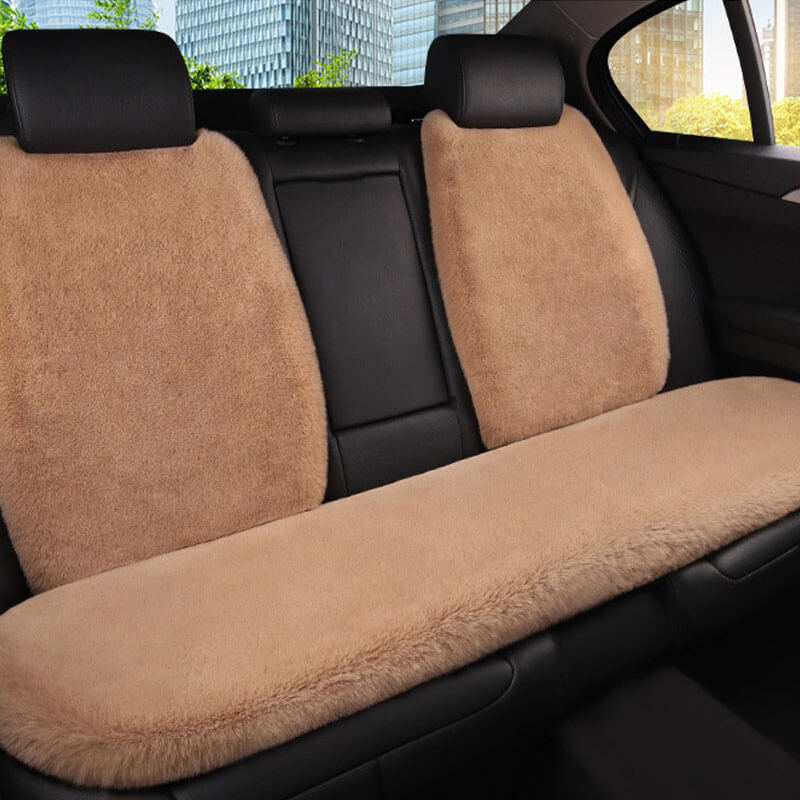 Housse de siège auto universelle en peluche pour animaux et propriétaires
