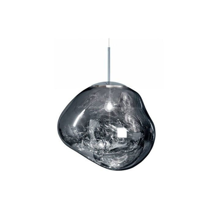 Jessamy | Suspension globe en acrylique moulée avec finition miroir pour salle à manger et cuisine