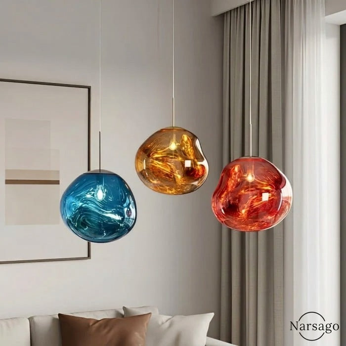 Jessamy | Suspension globe en acrylique moulée avec finition miroir pour salle à manger et cuisine