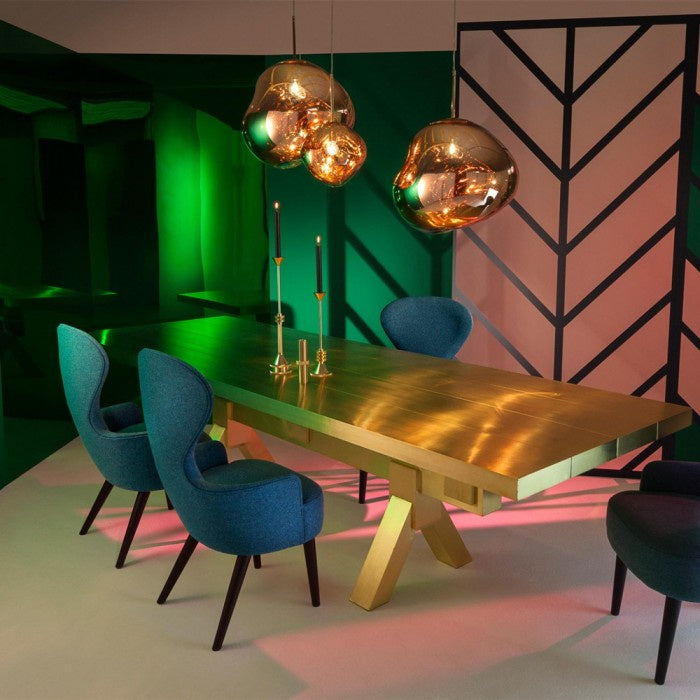 Jessamy | Suspension globe en acrylique moulée avec finition miroir pour salle à manger et cuisine