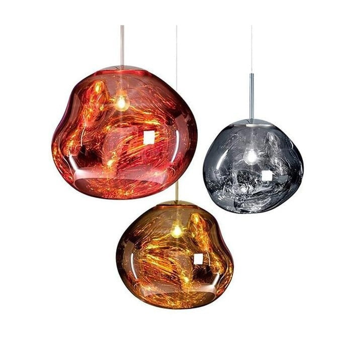 Jessamy | Suspension globe en acrylique moulée avec finition miroir pour salle à manger et cuisine