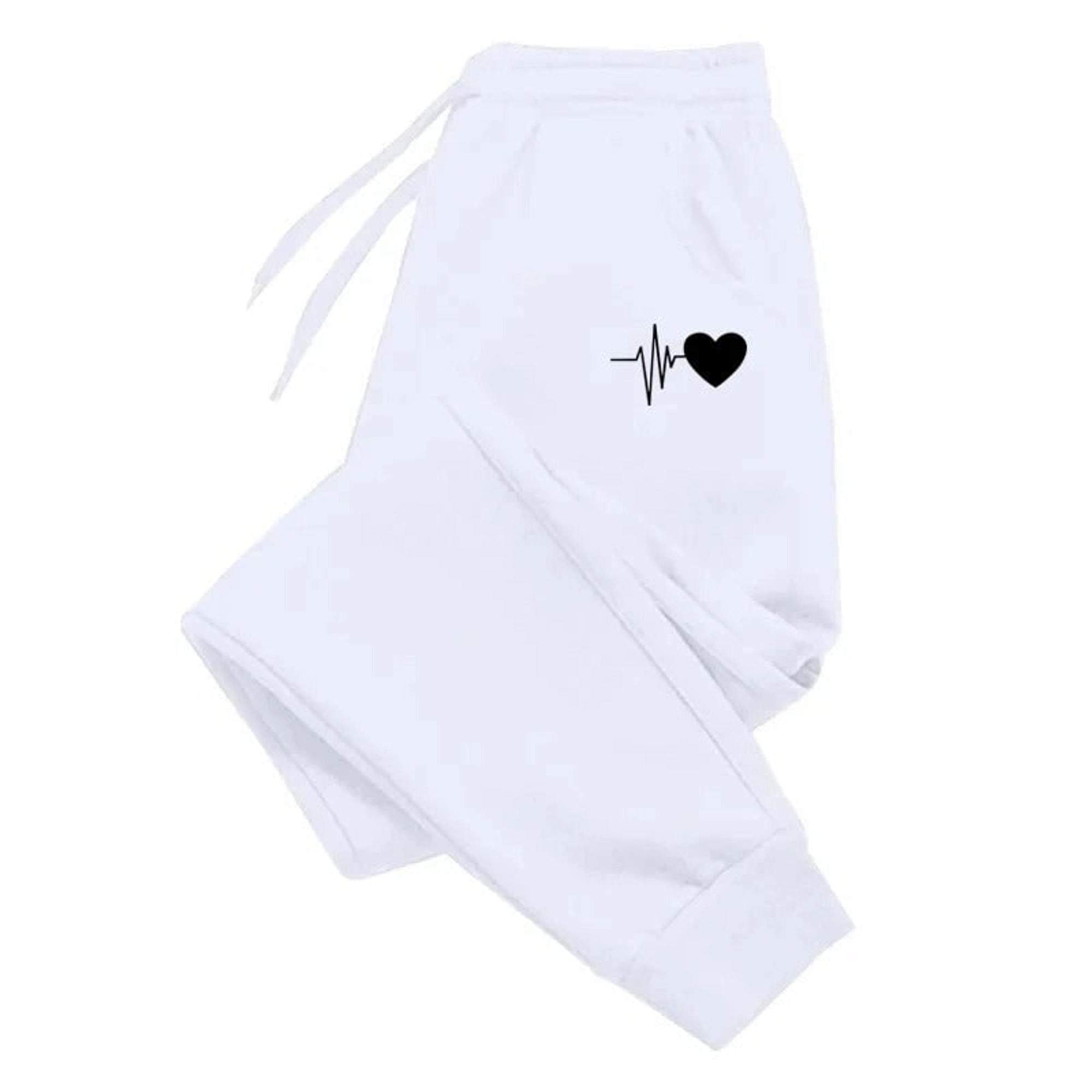 Jogging femme fitness avec taille ajustable à cordon et poches latérales