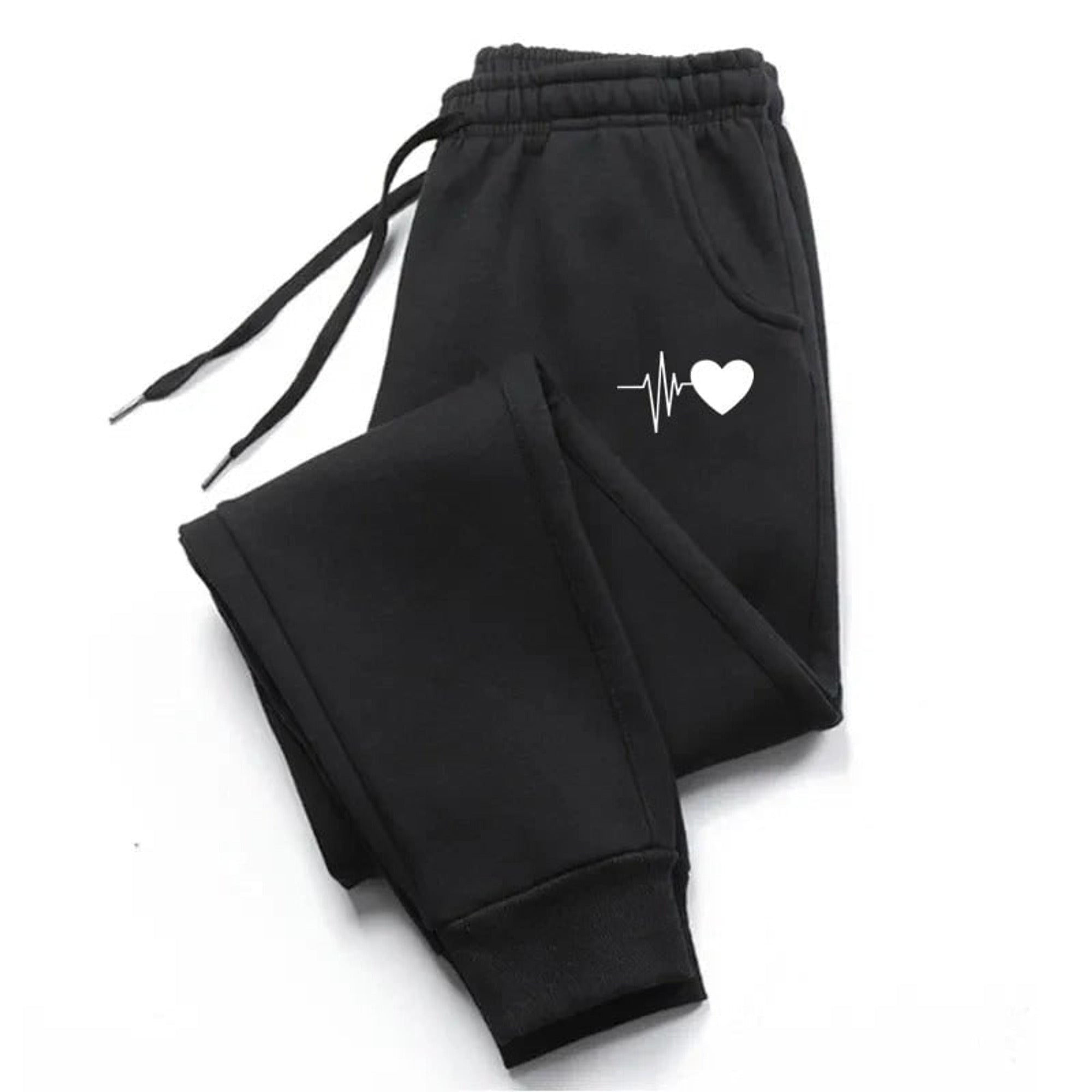 Jogging femme fitness avec taille ajustable à cordon et poches latérales