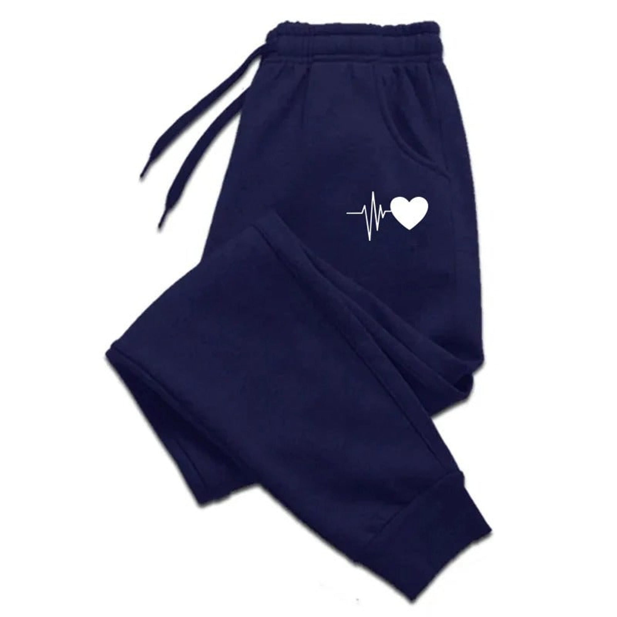 Jogging femme fitness avec taille ajustable à cordon et poches latérales