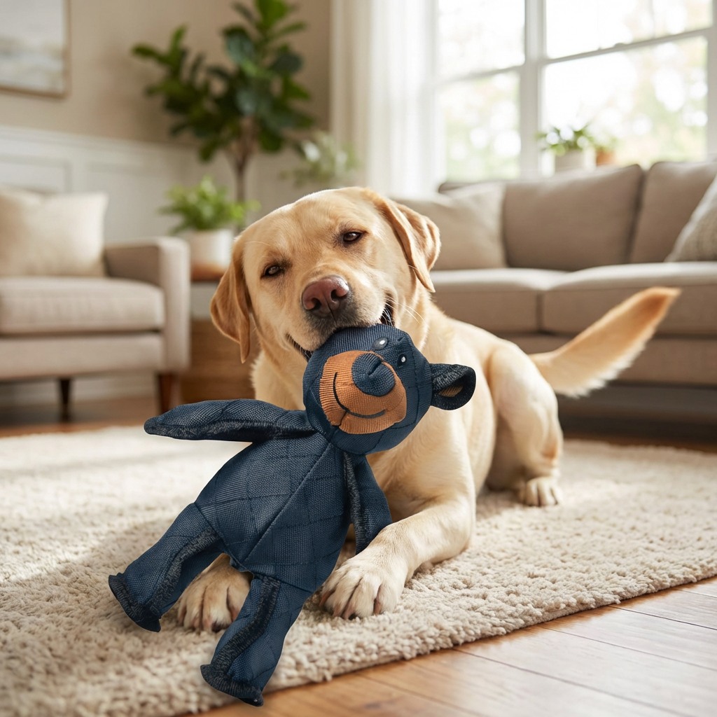 Jouet pour chien ultra-résistant pour mâcheurs puissants - Design ours renforcé