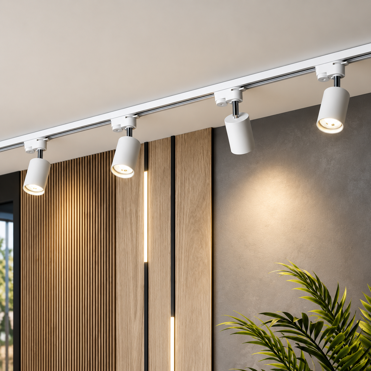 Kit d'éclairage sur rail LED tubulaire