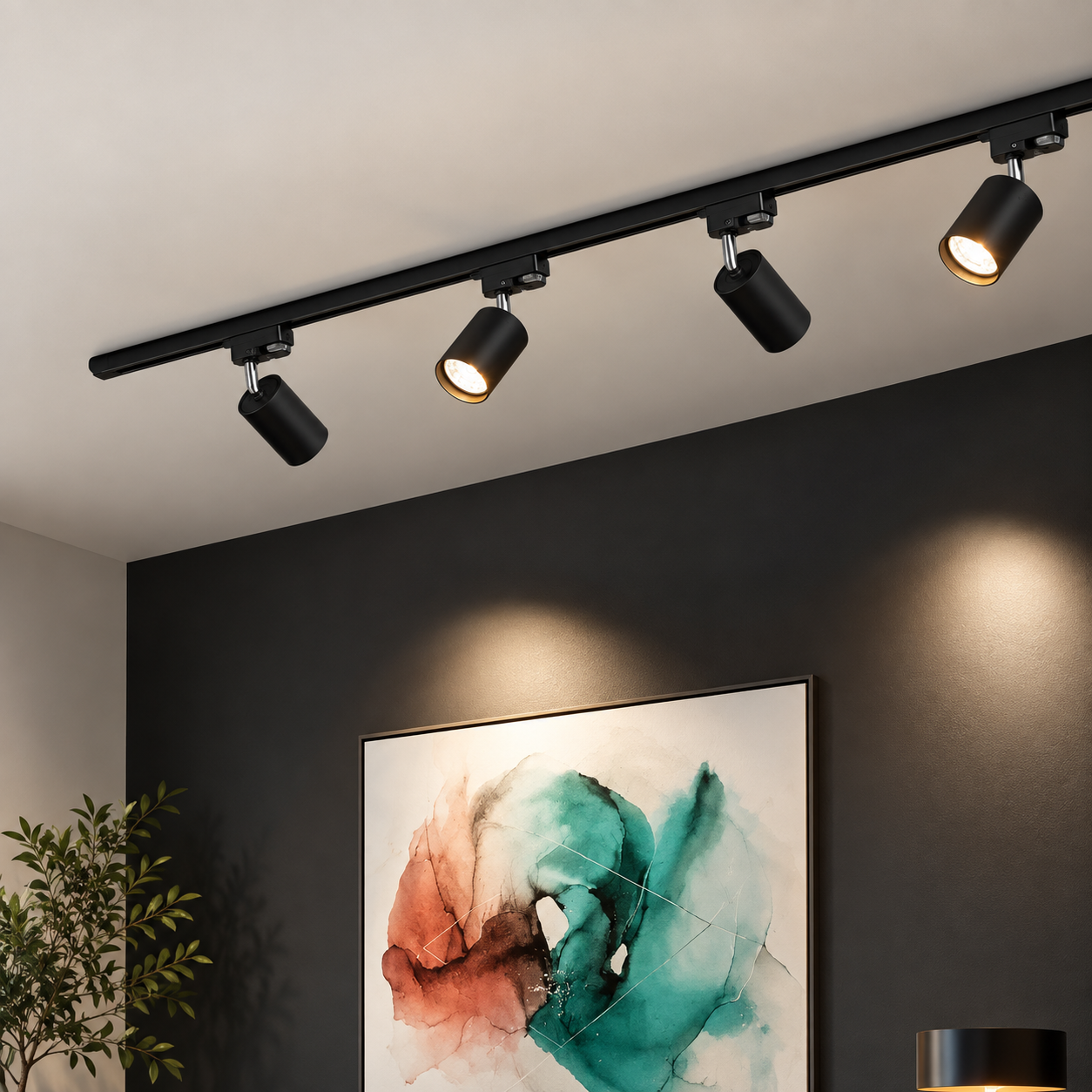 Kit d'éclairage sur rail LED tubulaire