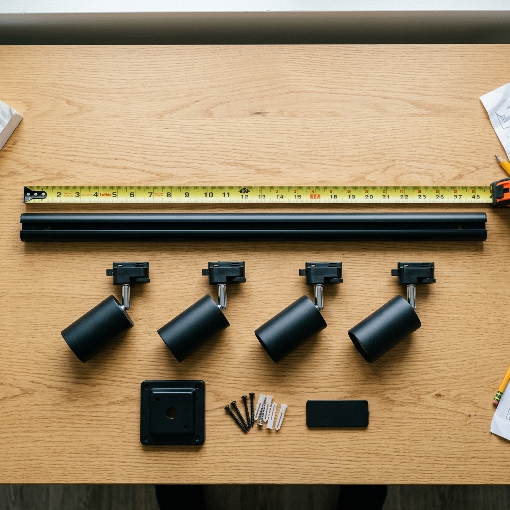 Kit d'éclairage sur rail LED tubulaire