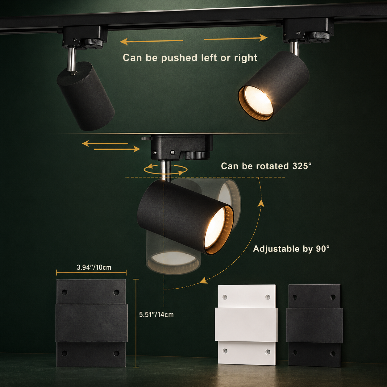 Kit d'éclairage sur rail LED tubulaire