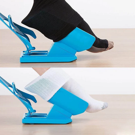 Kit enfile-chaussettes pour chaussettes de compression et quotidiennes