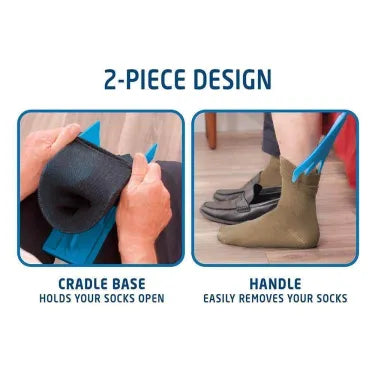 Kit enfile-chaussettes pour chaussettes de compression et quotidiennes