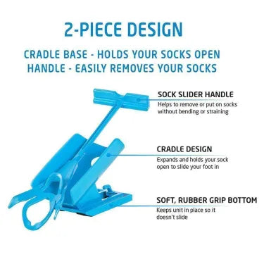 Kit enfile-chaussettes pour chaussettes de compression et quotidiennes