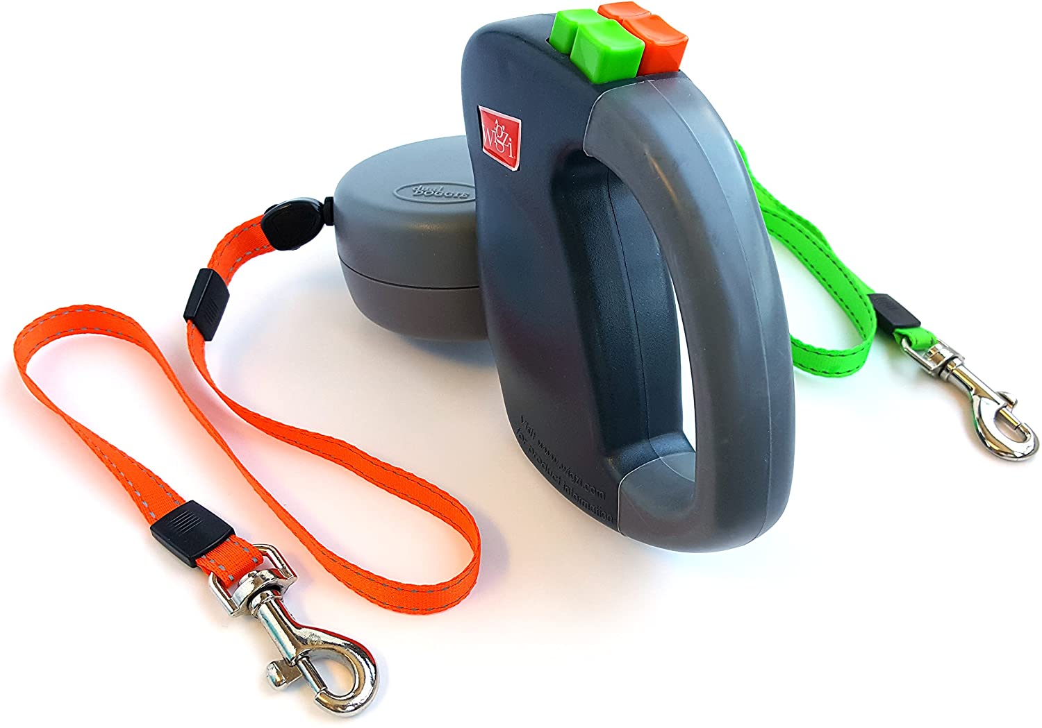 Laisse double pour chiens – Laisse double pour 2 chiens avec pivot à 360°, sans enchevêtrement, réfléchissante – WalkMat
