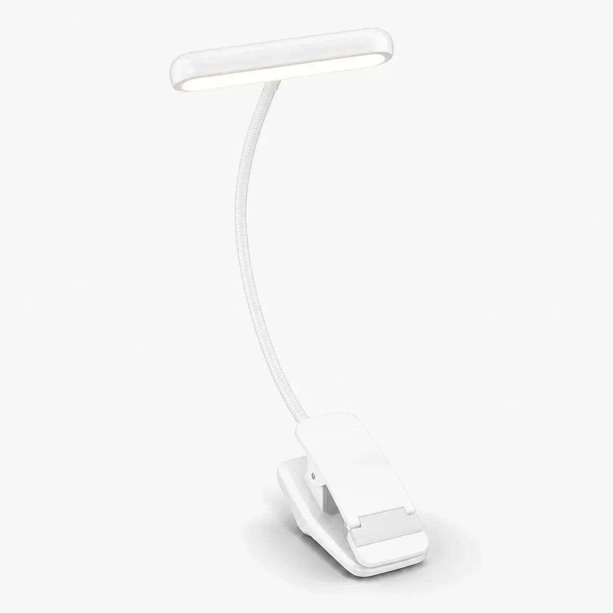 Lampe de lecture à pince | Rechargeable USB et col de cygne flexible