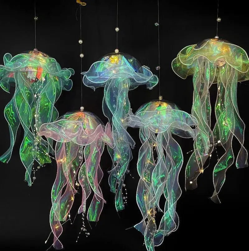 Lampe décorative méduse lumineuse – ambiance atmosphérique, LED et changement de couleur