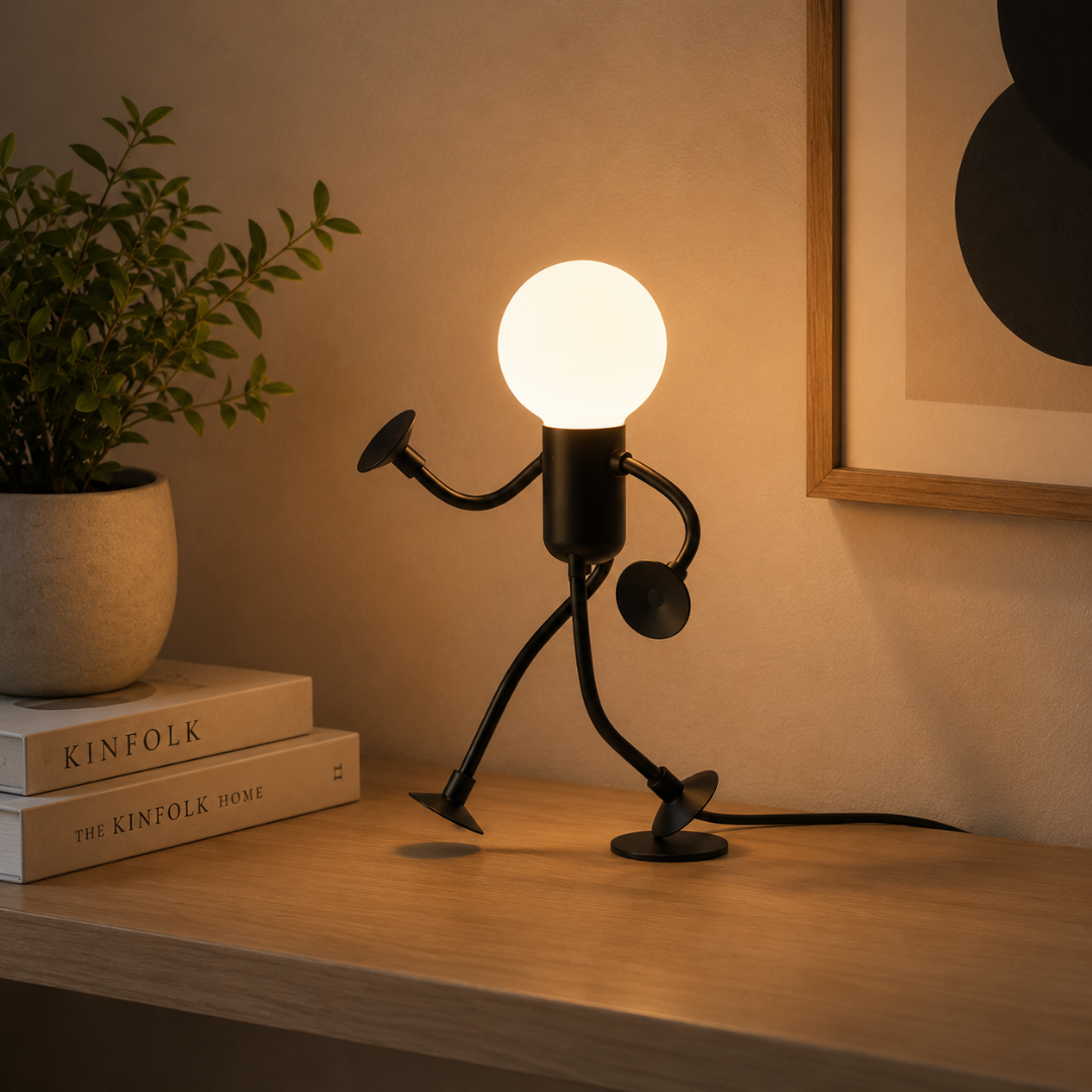 Lampe LED figurine avec ventouses