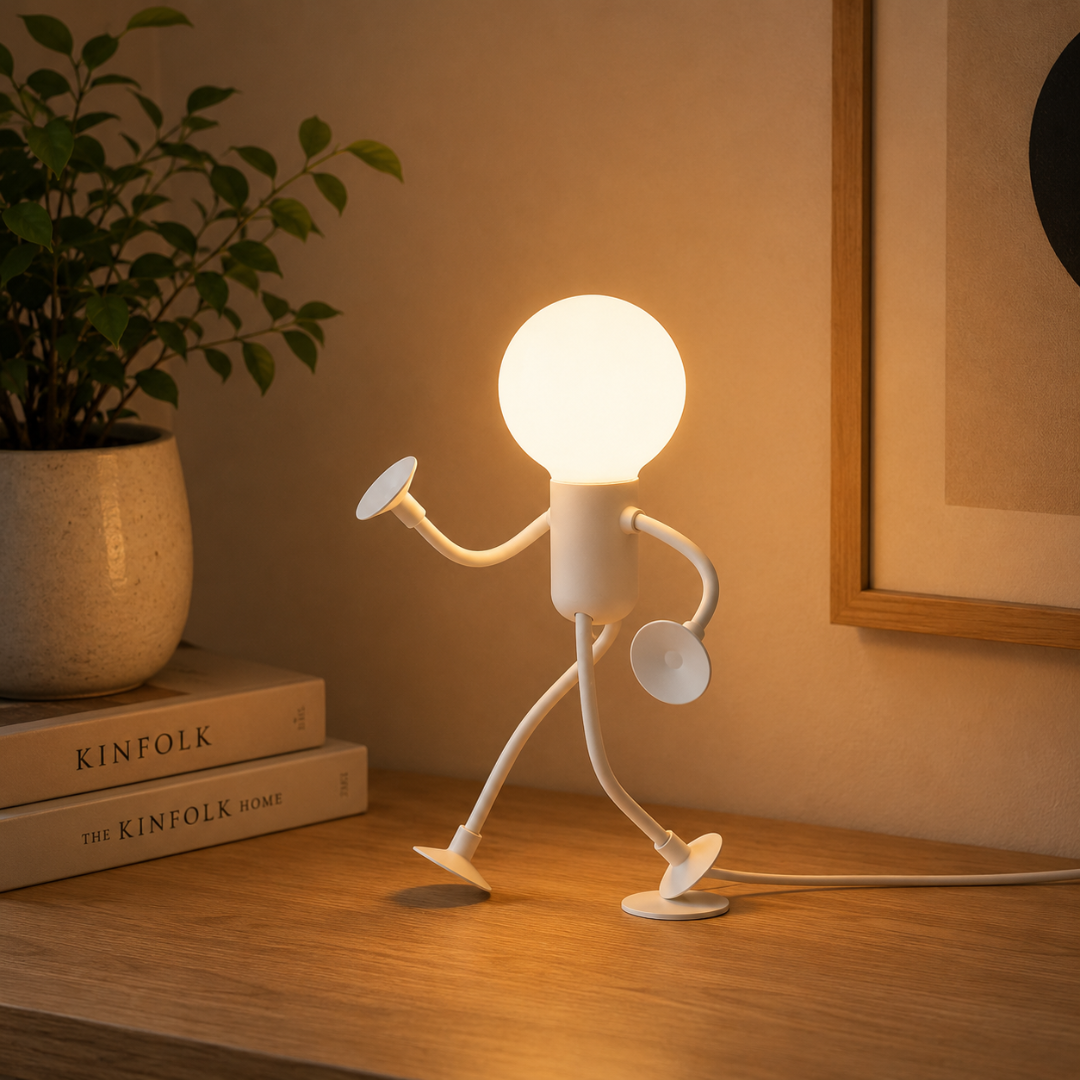 Lampe LED figurine avec ventouses