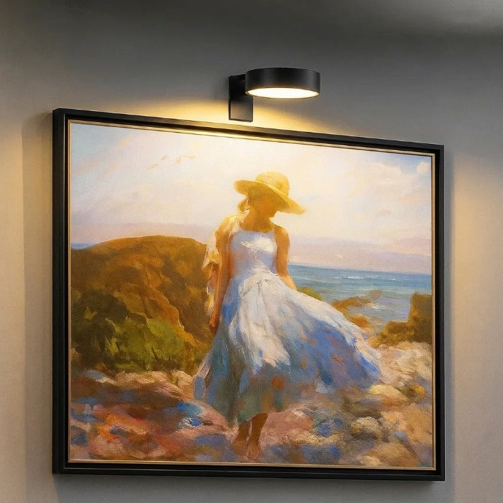 Lampe pour tableau magnétique sans fil à LED dimmable avec télécommande et minuterie