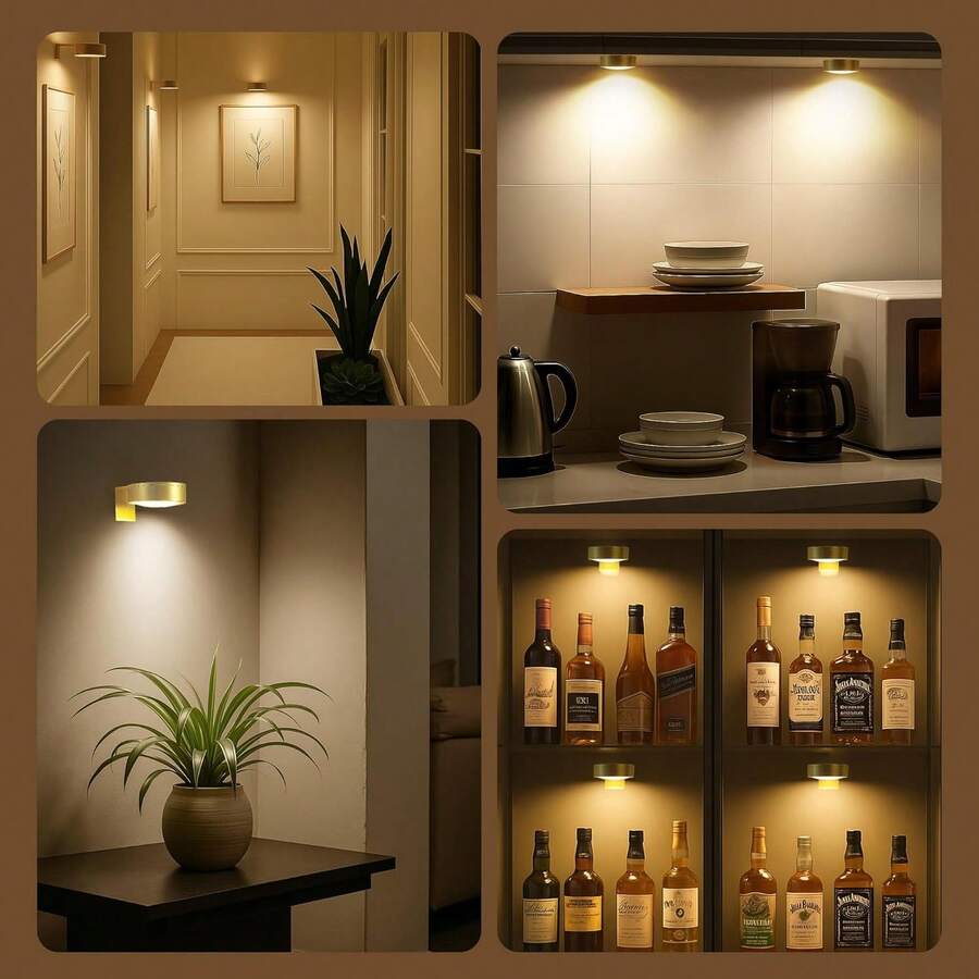 Lampe pour tableau magnétique sans fil à LED dimmable avec télécommande et minuterie