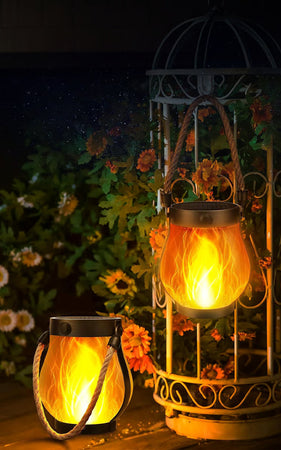 Lanterne solaire GlowFlame qui transforme l'obscurité en magie