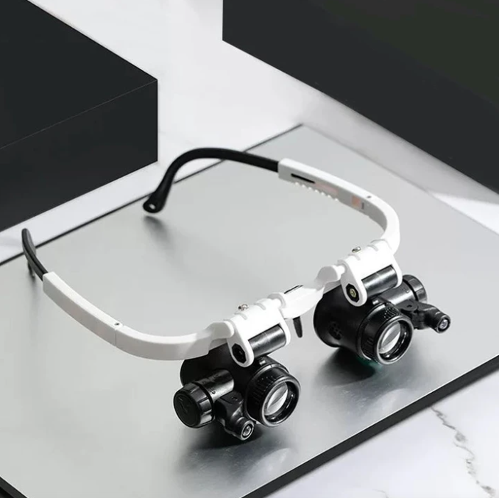 Lunettes loupe LED ajustables pour travaux de précision et loisirs créatifs